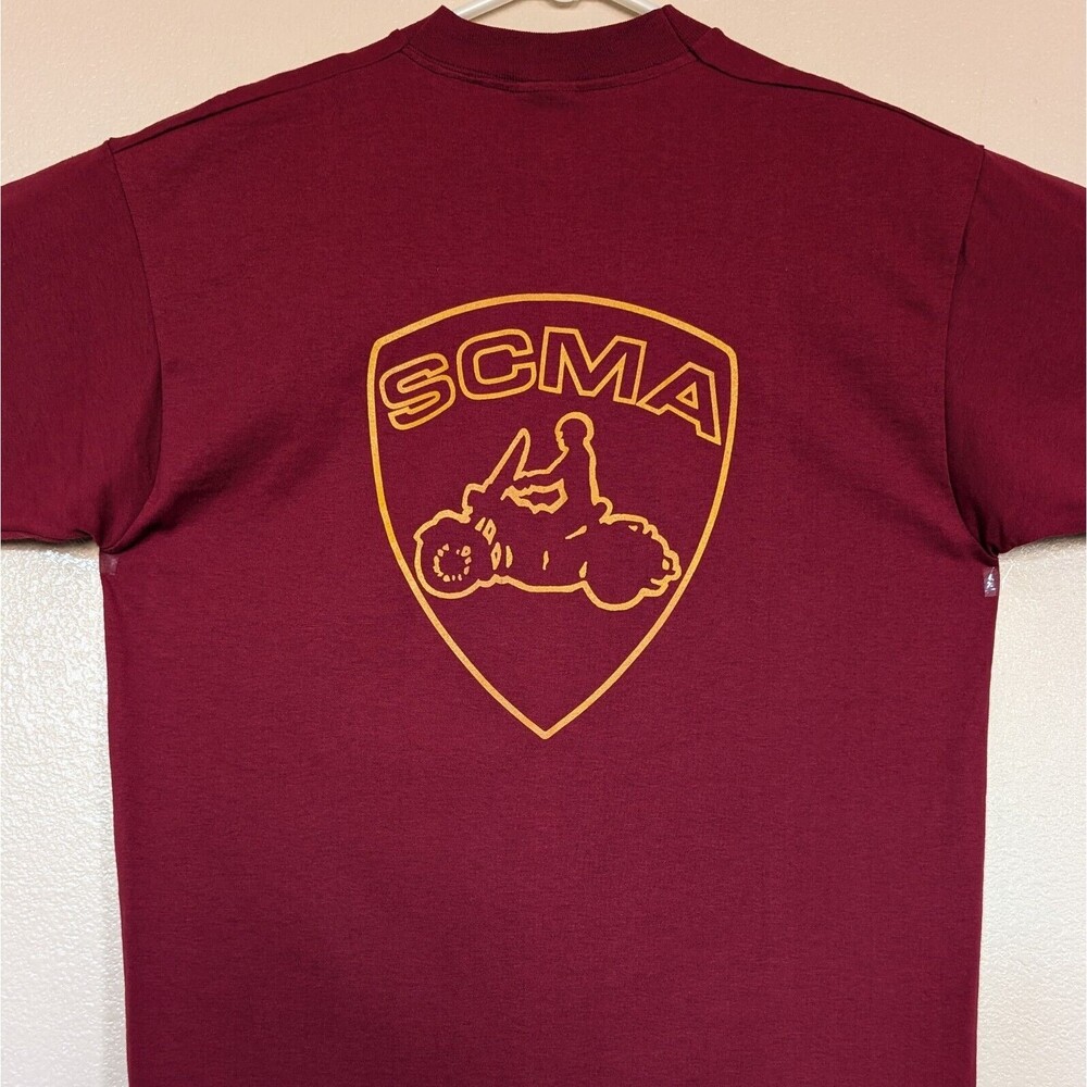 Vtg SCMA Large T-Shirt Southern California Motorcycle Association Single Stitch